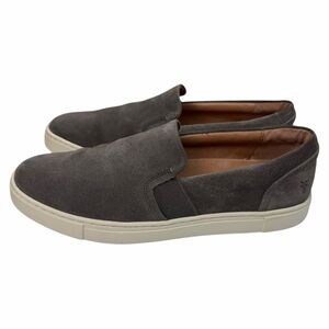 Frye Ivy Grigio Women’s Gray Suede Leather Slip-On Sneakers In Size 8M